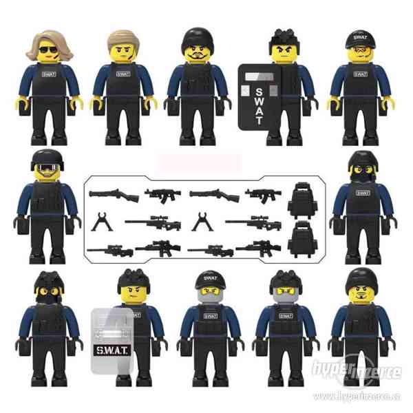 Lego figurky SWAT Police komando 12 druhů - foto 1