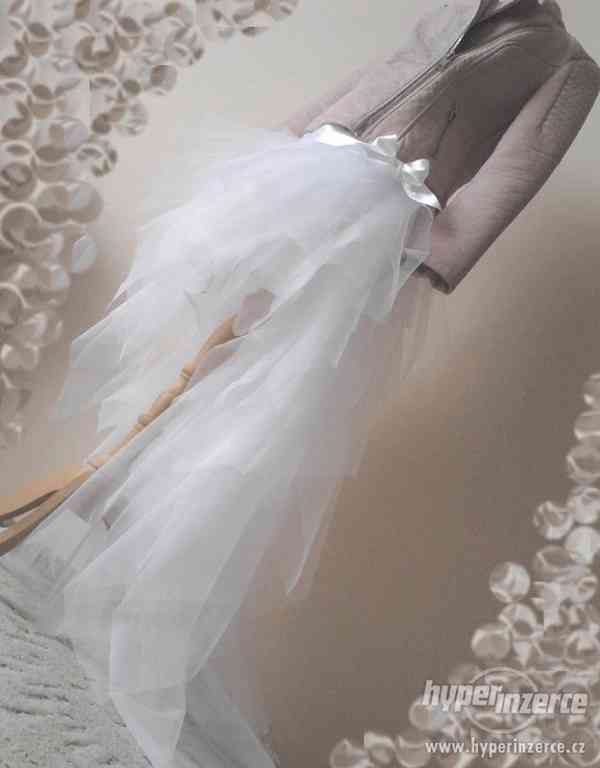 Nová sukně tylová bílá krátká / dlouhá svatební - foto 1