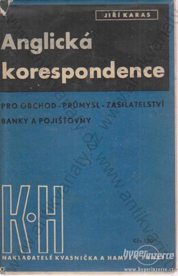 Anglická korespondence Jiří Karas 1947 - foto 1