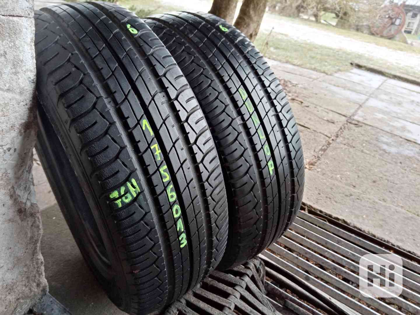 Letní pneu 2kusy 175/60/13 vzorek 80% DUNLOP - dobírka - foto 1