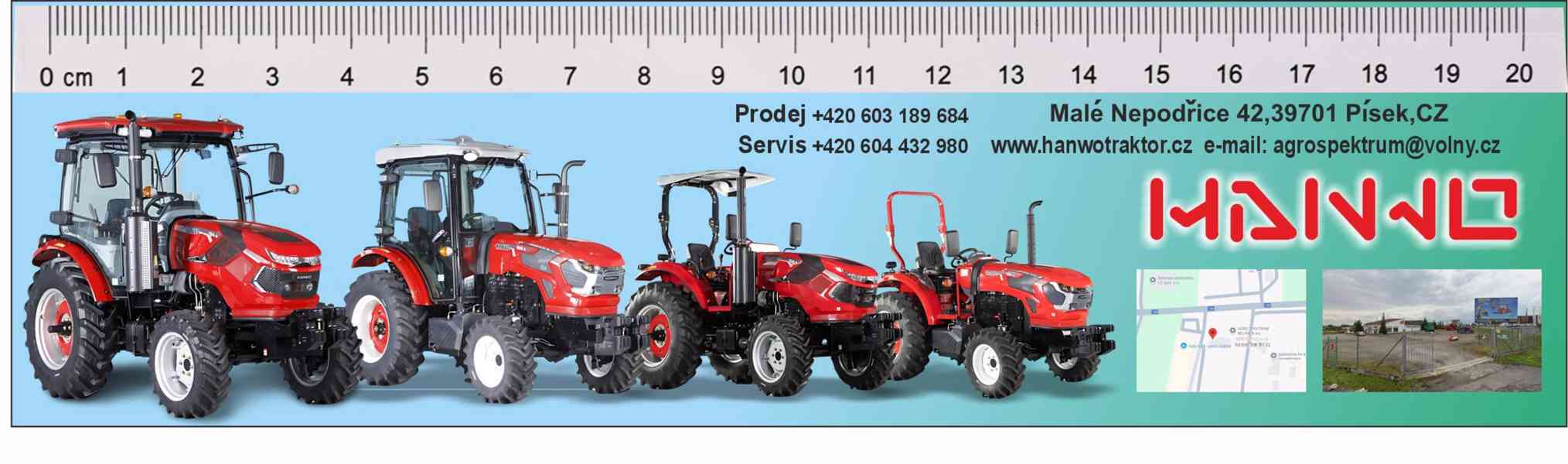 Nejprodávanější traktor HANWO HWB 704C 75 koní 56Kw. - foto 3