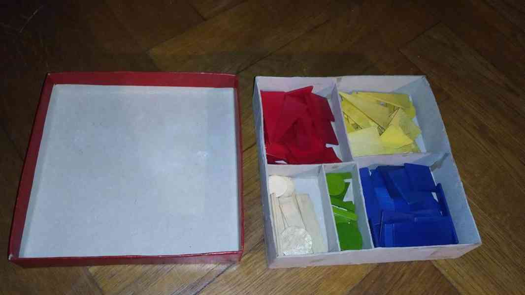 Retro dřevěná barevná stavebnice - foto 2