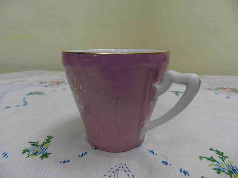 Krásné secesní růžové Hrnky KPM  - foto 6