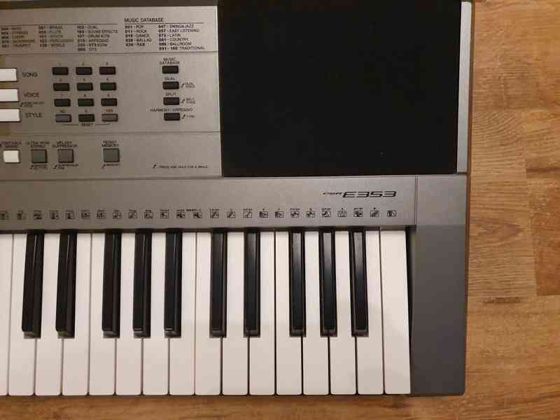 klávesy, keyboard Yamaha PSR-E353, adaptér, návod, jako nový - foto 6