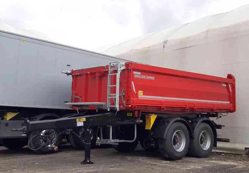 Sklápěcí přívěs MEILLER MZDA 1822 / ZVEDACÍ NÁPRAVA / IHNED - foto 3