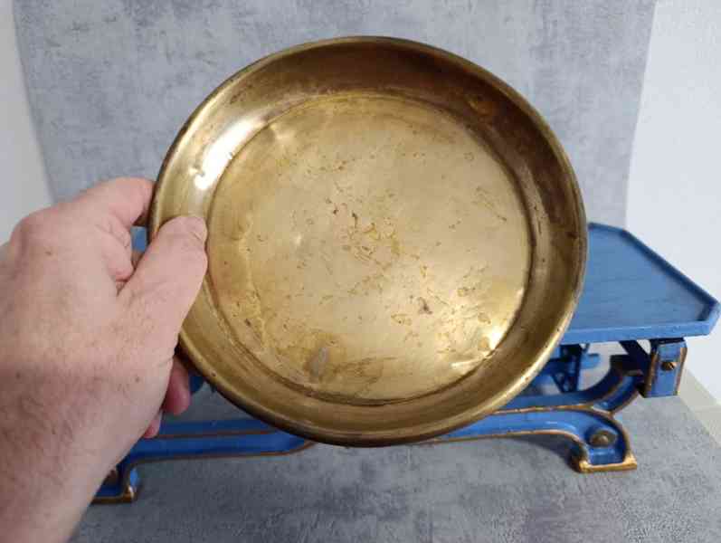 Staré litinové váhy KAMOR původní miska - foto 10