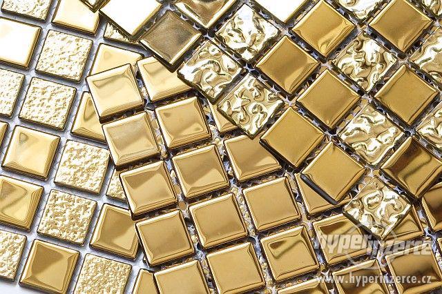 Mozaika Skleněná Zlatá Gold Glass Mosaic - foto 3