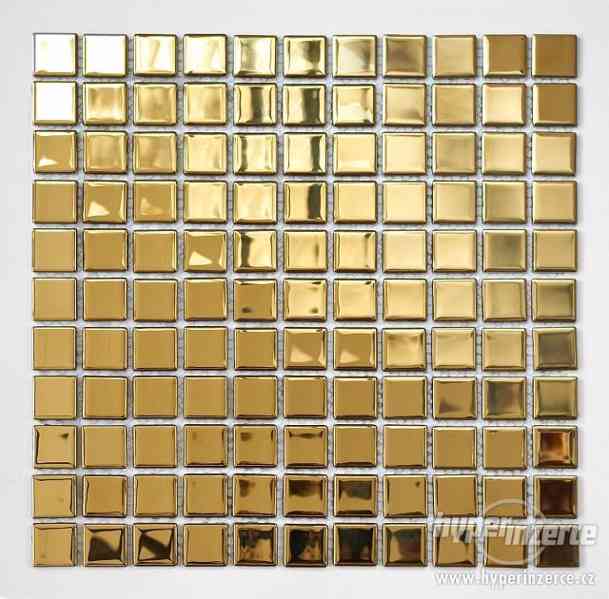 Mozaika Skleněná Zlatá Gold Glass Mosaic - foto 5