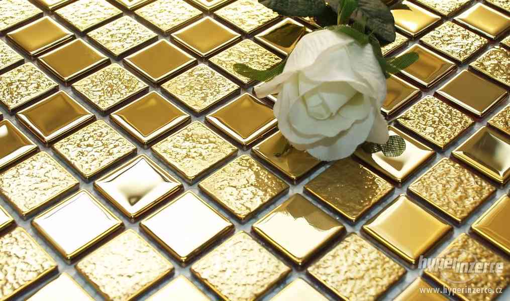Mozaika Skleněná Zlatá Gold Glass Mosaic - foto 13