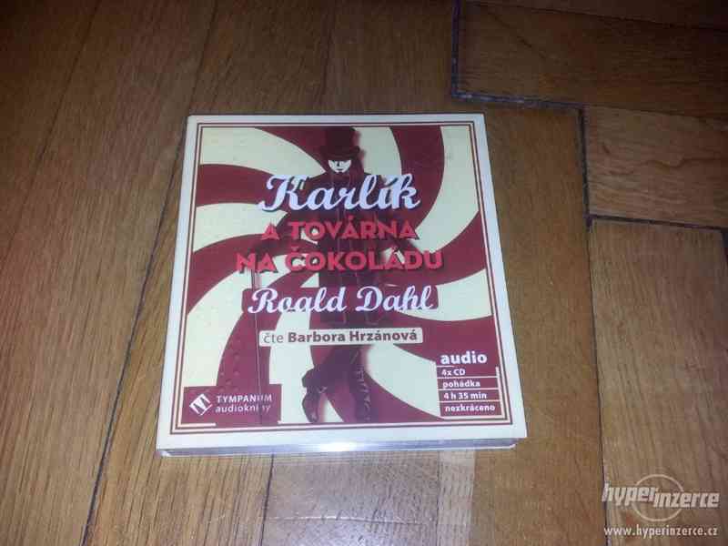 4 CD Karlík a továrna na čokoládu - Roald Dahl super stav - foto 1