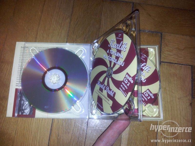 4 CD Karlík a továrna na čokoládu - Roald Dahl super stav - foto 3