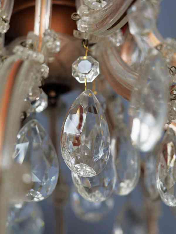 Velký křišťálový lustr Marie Terezie 17 žárovek - foto 5