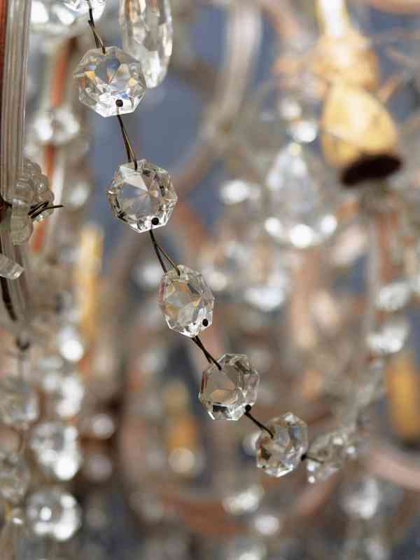 Velký křišťálový lustr Marie Terezie 17 žárovek - foto 7