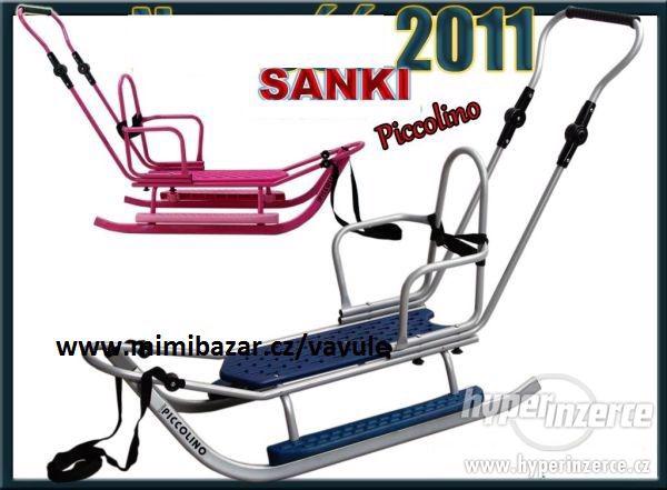 nové sáně + FUSÁK + polohovací MADLO  + OPĚRÁTKO - foto 2