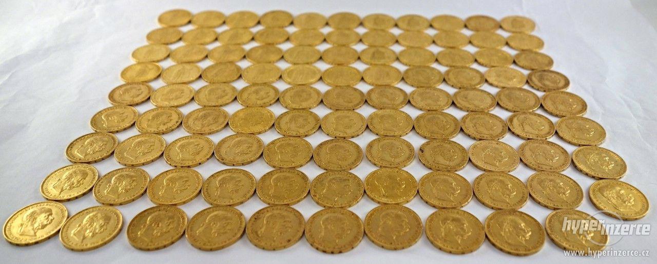 98 ks zlatých 20 korun Rakousko-uhersko - foto 1