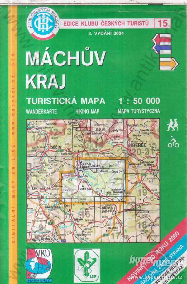 Máchův kraj Turistická mapa 1 : 50 000 Trasa  2004 - foto 1