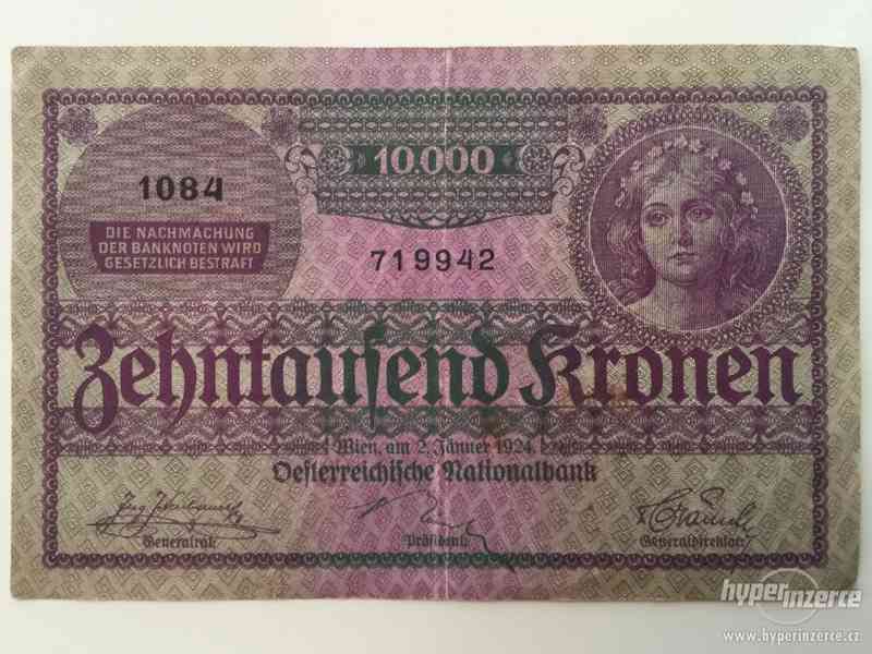 10000 z 1924, Rakousko, neperf. - foto 1
