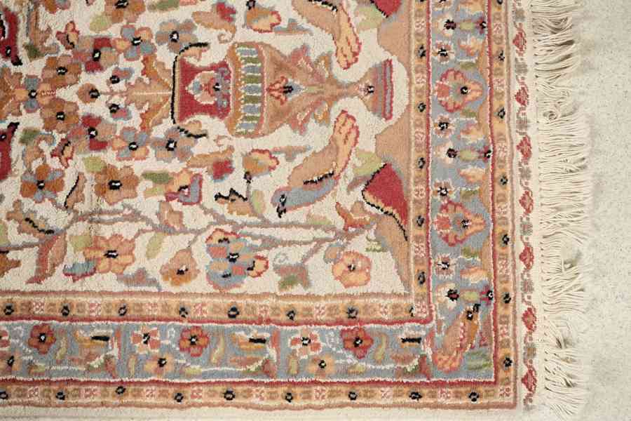 Pakistánský koberec s hedvábím 133 X 79 cm - foto 4