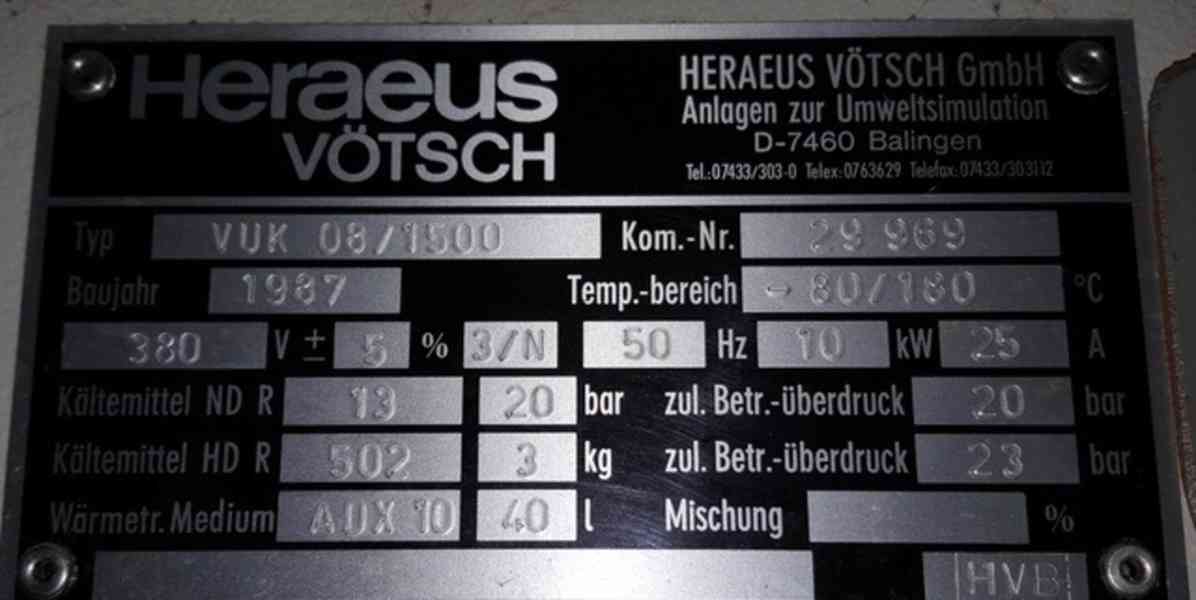 Univerzální klimatická testovací komora VUK 08/1500 (11566.) - foto 10