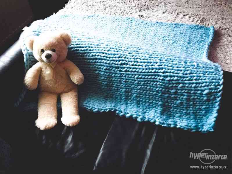 Ručně pletená kvalitní deka - foto 1
