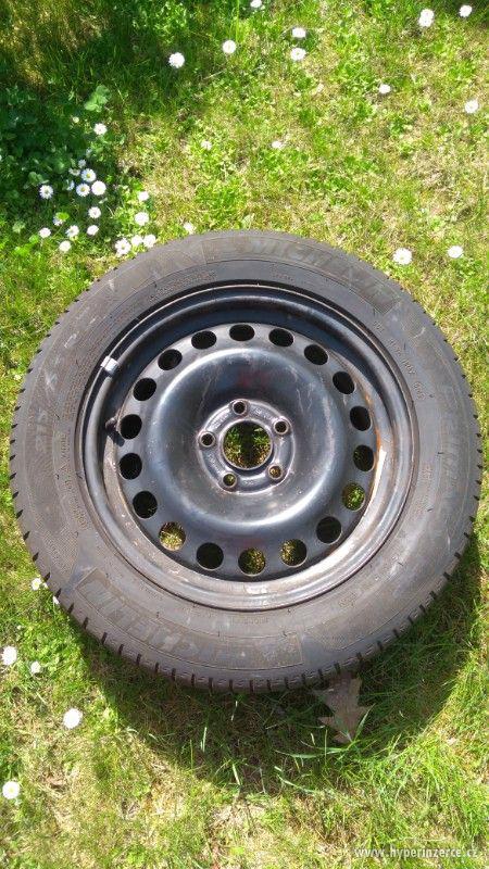 4 ks. Plechové disky R16 + letní pneu Michelin na 1-2 sezóny - foto 2
