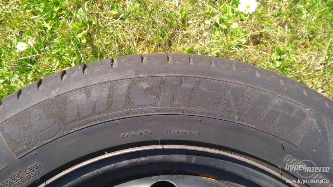 4 ks. Plechové disky R16 + letní pneu Michelin na 1-2 sezóny - foto 4