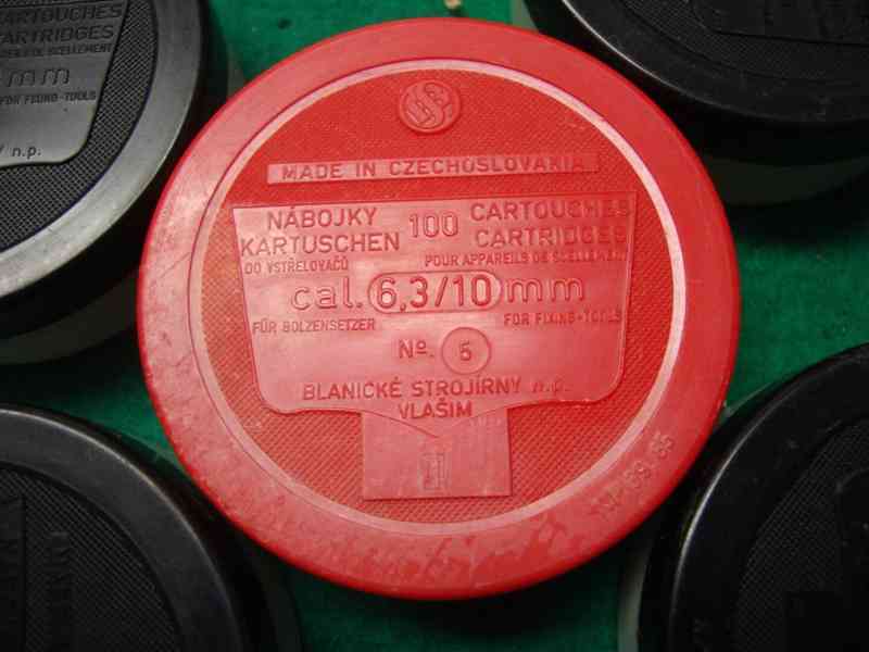 5x krabička nábojky do pistole na hřebíky vstřelovač hřebíků - foto 3