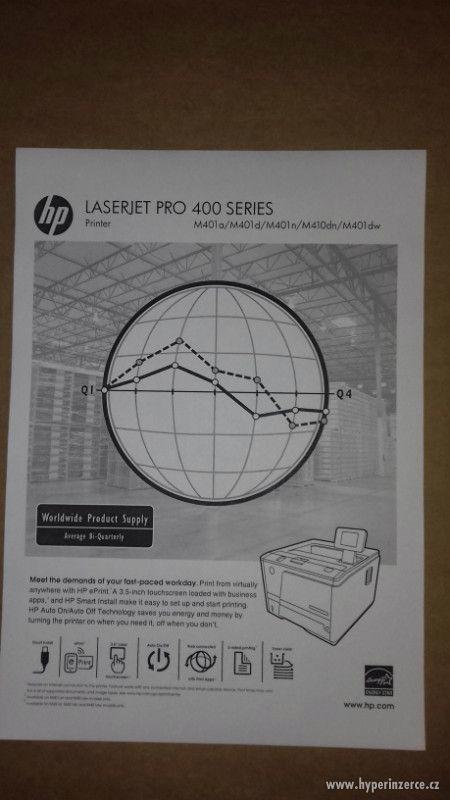 HP Laserjet M401DN | duplex | LAN | toner 40% - foto 2