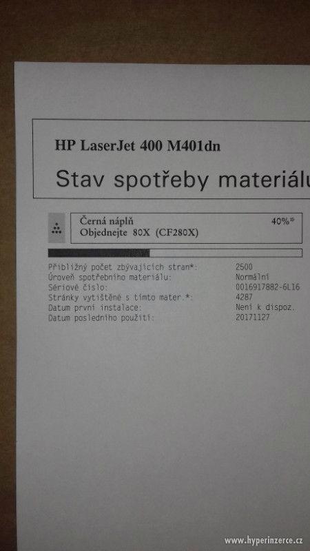 HP Laserjet M401DN | duplex | LAN | toner 40% - foto 3