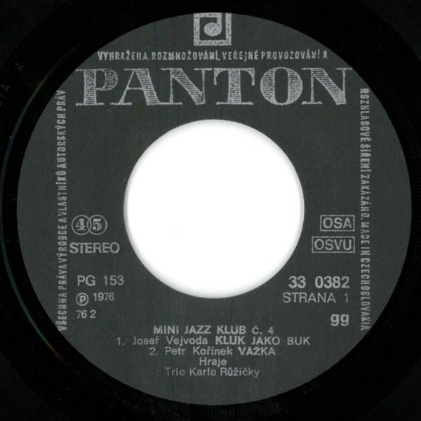 MINI JAZZ KLUB 4 - TRIO KARLA RŮŽIČKY   (EP) - foto 6