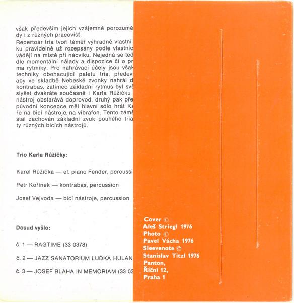 MINI JAZZ KLUB 4 - TRIO KARLA RŮŽIČKY   (EP) - foto 5