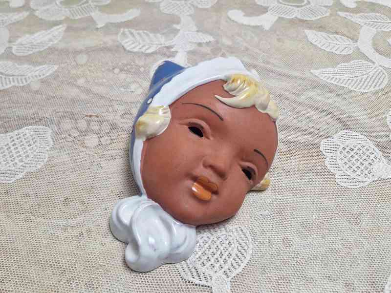 Art Deco obrázek Maska Holčička Děvčátko Julius Dressler - foto 2