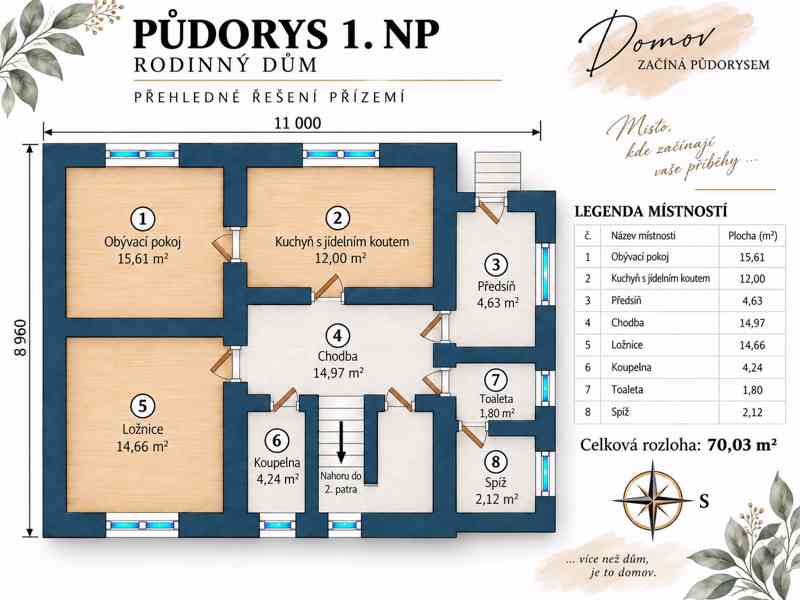 Rodinný dům 3+1,  2 381 m² stavebního pozemku, Plazy u MB - foto 9