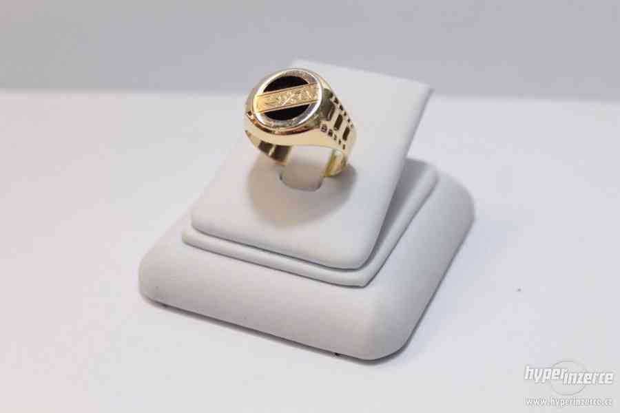 Krásný nový zlatý prsten 4.75 g - foto 2