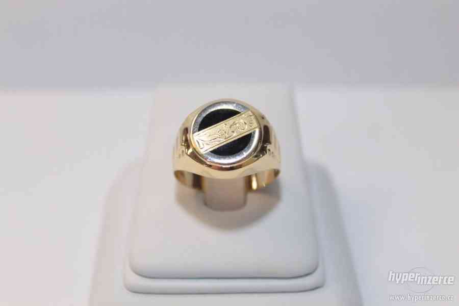 Krásný nový zlatý prsten 4.75 g - foto 4