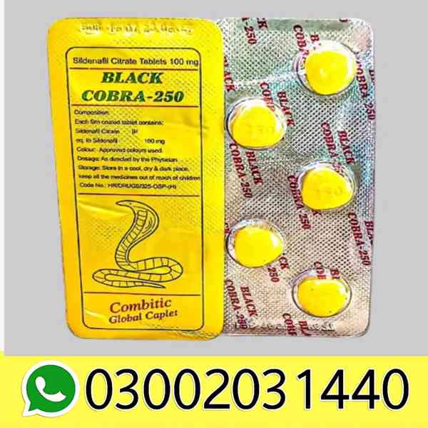 Black Cobra 250 Tablets – Khushab=03002031440= - foto 1