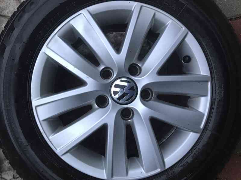 4X ALU DISKY VW, SADA letní PNEU 195/65 R15 BRIDGESTONE - foto 3