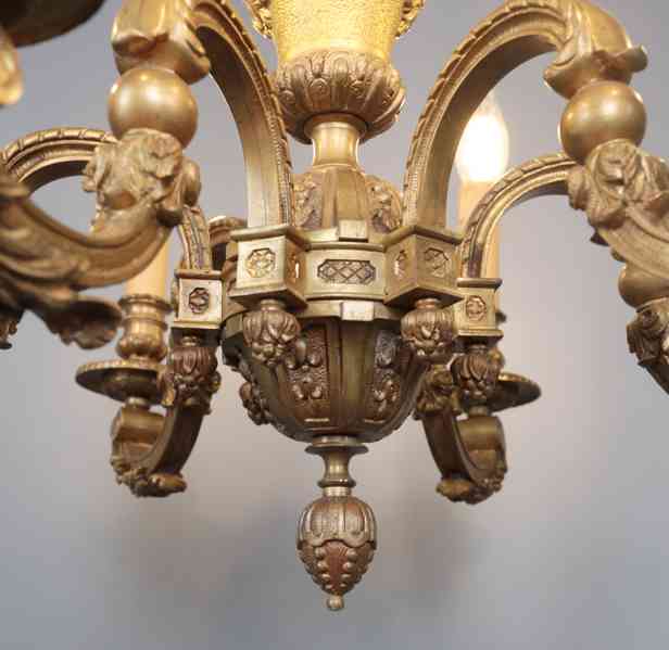 Bronzový lustr Mazarin - foto 6