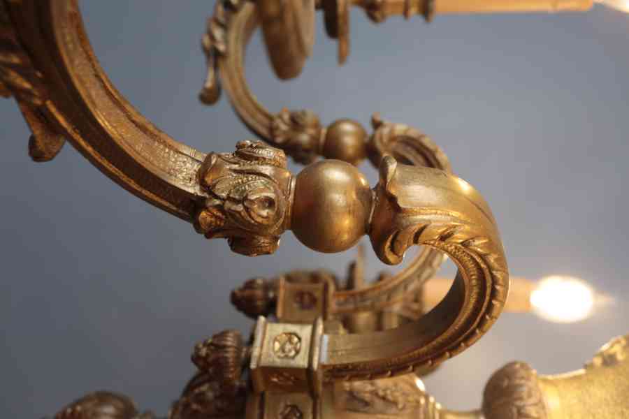 Bronzový lustr Mazarin - foto 7