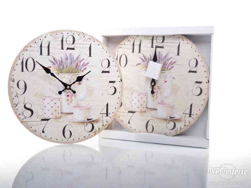 Designové hodiny s květy levandule, DOPRAVA ZDARMA - foto 2