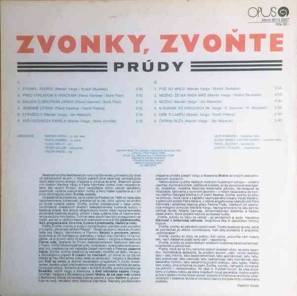 Prúdy – Zvoňte, Zvonky  (LP) - foto 2