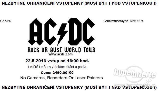 ACDC Vstupenky - foto 1