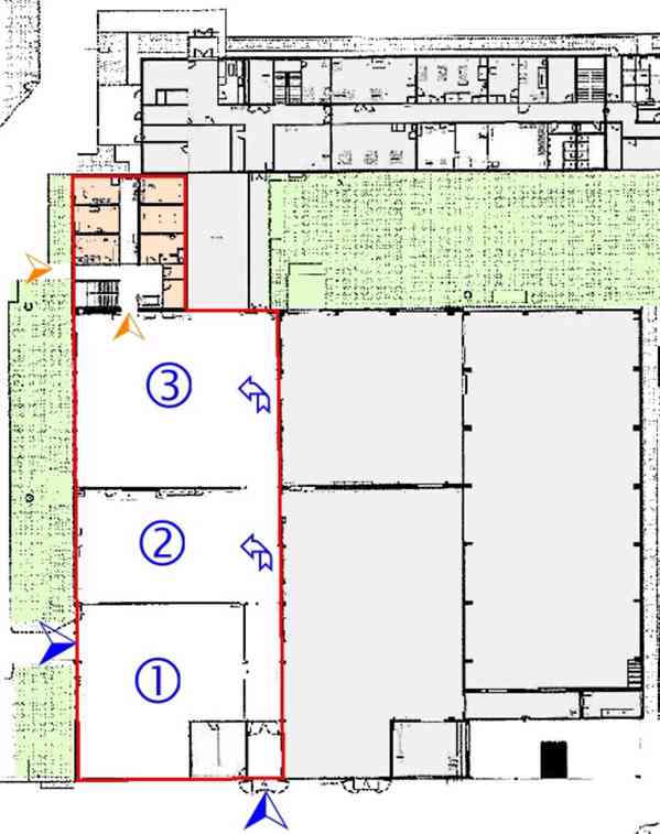 Nájem skladu 360 m2 (až 900 m2), přízemí, HOŘOVICE (Exit D5 