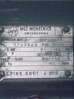 elektromotor patkový 380/220v,3kw,1420ot/min - foto 2