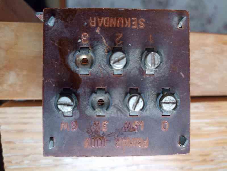 Trafo 220v/24 -5,2A cz Jevišovice a  3 až 6v dle foto - foto 2