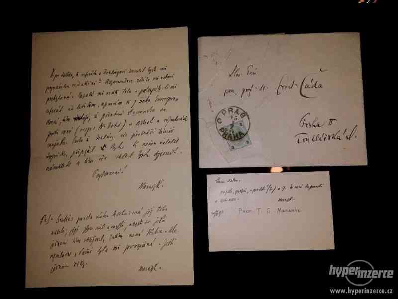 Dopis od T.G.Masaryka - foto 1