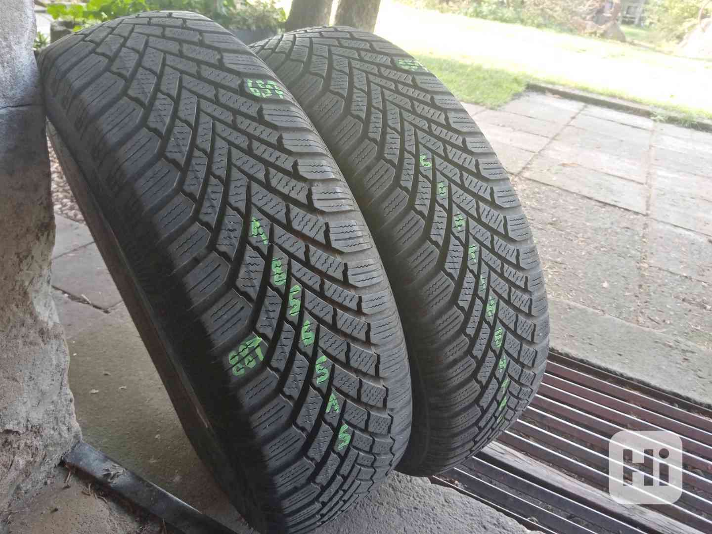 Zimní pneu 2kusy 185/65/15 vzorek 90% CONTINENTAL - dobírka - foto 1