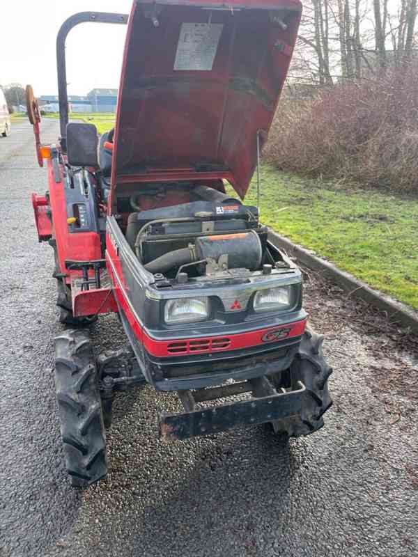 Traktor Mitsubishi MT160 s rotačním kultivátorem - foto 10