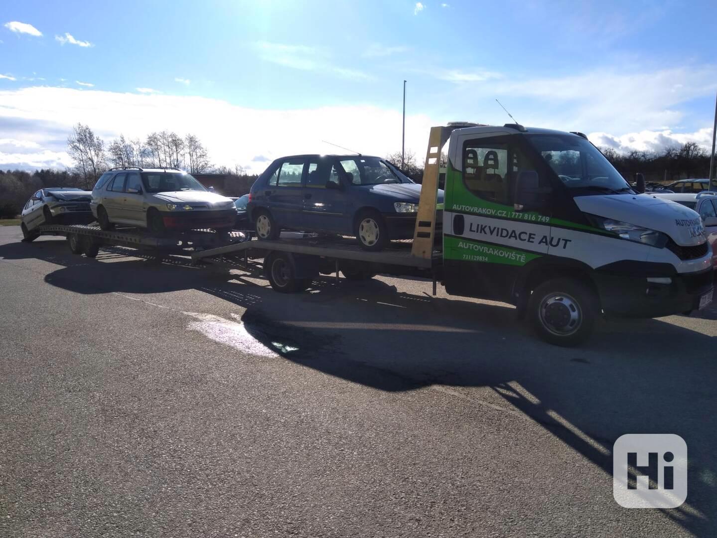Eko likvidace autovraků zdarma včetně odhlášení Pelhřimov - foto 1