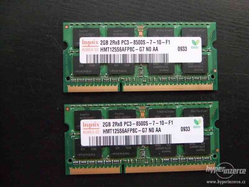 Hynix 2GB RAM DDR3 operační paměť pro notebooky - foto 1